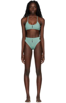 Rui SSENSE Exclusive Green High Waist Bikini