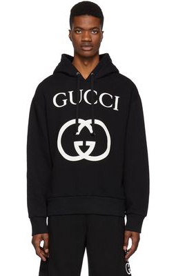 Gucci Black Interlocking G Hoodie