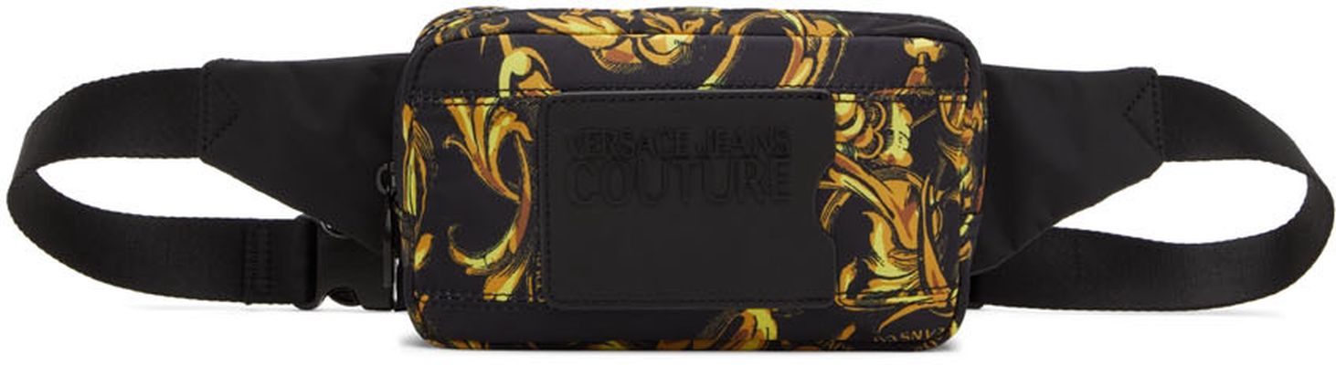 Versace Jeans Couture Black Regalia Baroque Belt Bag
