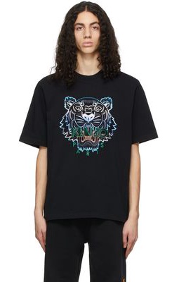 Kenzo Black Gradient Tiger Loose T-Shirt