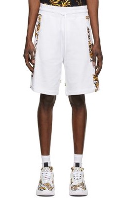 Versace Jeans Couture White Garland Shorts