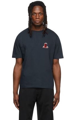 Lanvin Navy Classic Embroidered T-Shirt