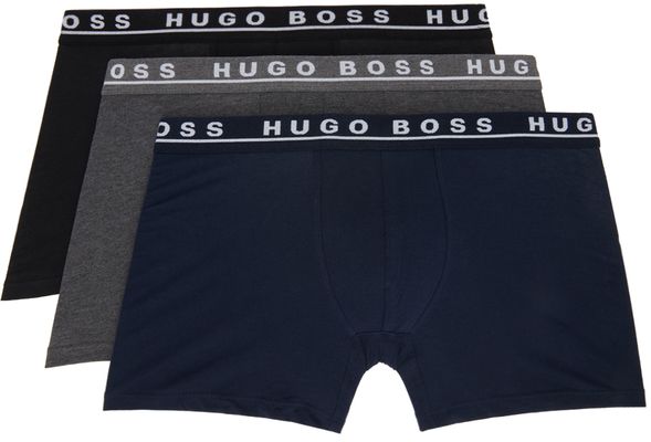 Boss Three-Pack Multicolor Logo Boxer Briefs
