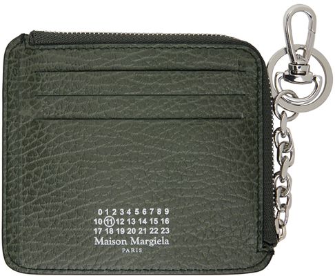Maison Margiela Green Coin Purse Card Holder Keychain