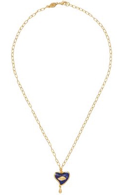 Pamela Love Gold Lapis Camille Necklace