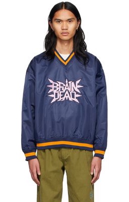 Brain Dead Navy Swing Away Sweatshirt