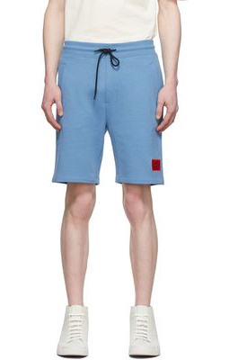 Hugo Blue Cotton Shorts
