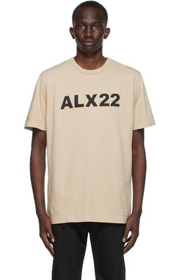1017 ALYX 9SM Beige Logo T-Shirt
