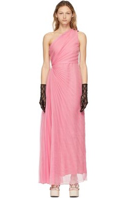 Gucci Pink Silk Bloom Dress