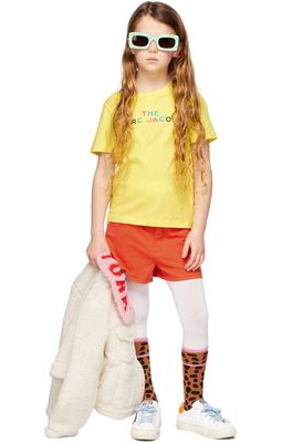 Marc Jacobs Kids Orange Hearts Shorts