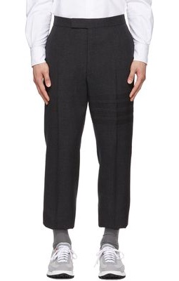 Thom Browne Grey Classic Wool Trousers