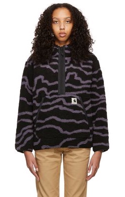 Carhartt Work In Progress Black Hooded Loon Jacket