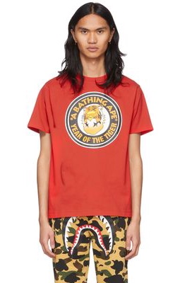 BAPE Red Year Of The Tiger T-Shirt