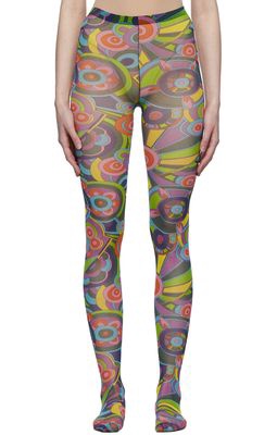 Dolce & Gabbana Multicolor 60s Print Tights