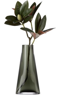 NUDE Glass Green Glass Geometric Vase
