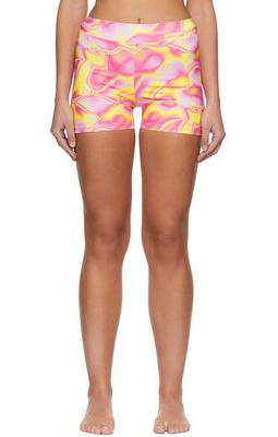 Rj Swim SSENSE Exclusive Pink & Yellow Kayla Shorts