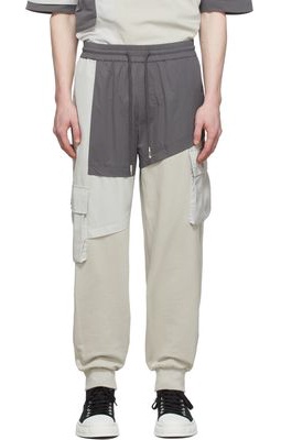 Feng Chen Wang Grey Patch Cargo Pants