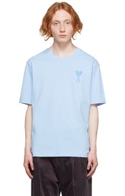 AMI Alexandre Mattiussi Blue Ami De Coeur T-Shirt