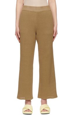 LE17SEPTEMBRE Brown Knit Lounge Pants