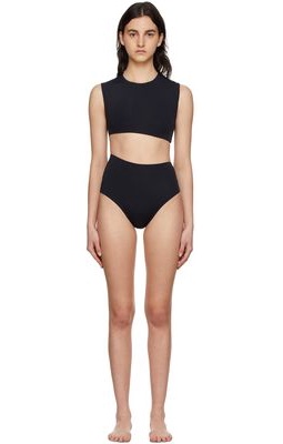 Haight SSENSE Exclusive Black Diagonal Swimsuit