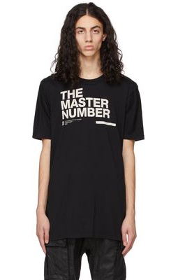 11 by Boris Bidjan Saberi Black 'The Master Number' TS5 T-Shirt