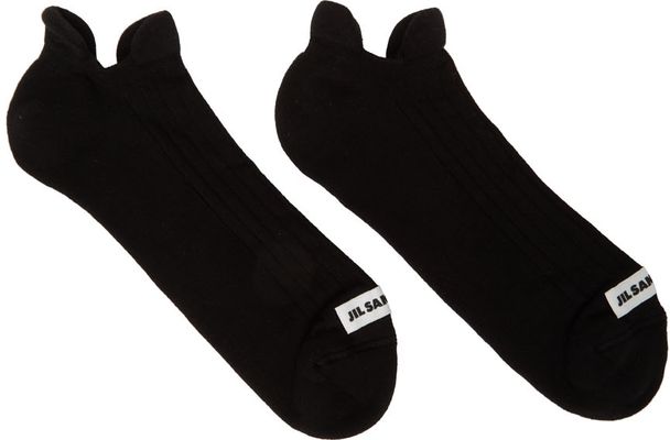 Jil Sander Black Padded Socks