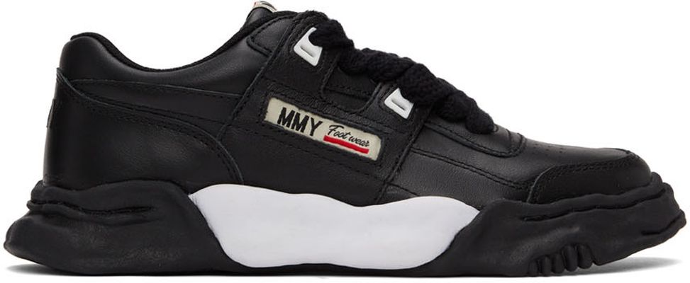 Miharayasuhiro Black OG Sole Leather Parker Sneakers