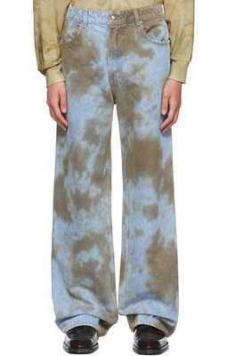 Eckhaus Latta Blue Smudge Jeans