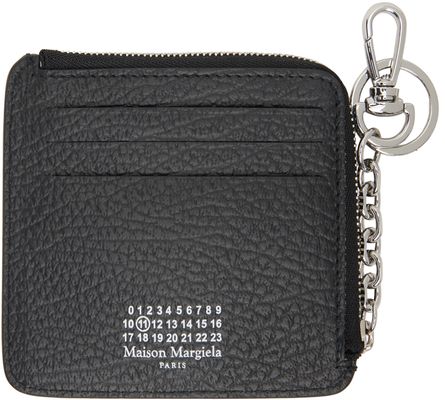 Maison Margiela Black Coin Purse Card Holder Keychain