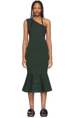 JW Anderson Green One-Shoulder Dress