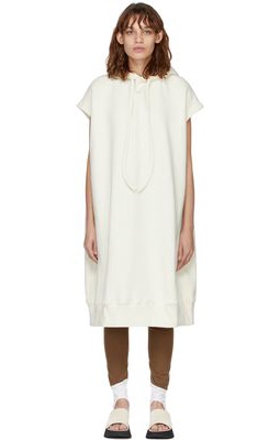VAARA Off-White Sleeveless Hooded Dress
