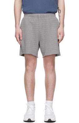 John Elliott Grey Cotton Shorts