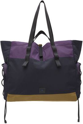 PS by Paul Smith Purple & Navy Nylon Colorblock Tote