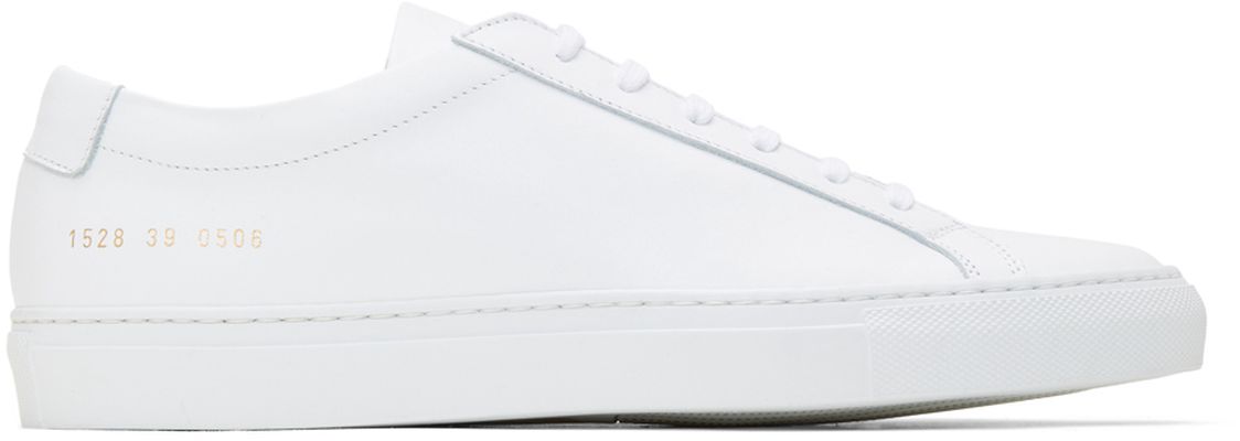 Common Projects White Original Achilles Low Sneakers