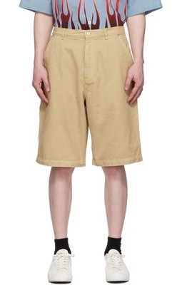 Kenzo Tan Carpenter Shorts
