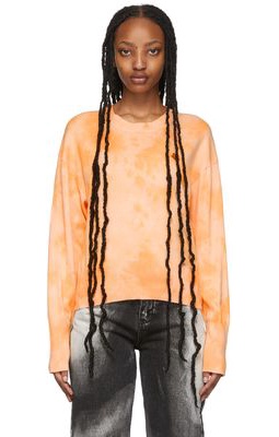 Kenzo Orange Tie-Dye Tiger Crest Sweater