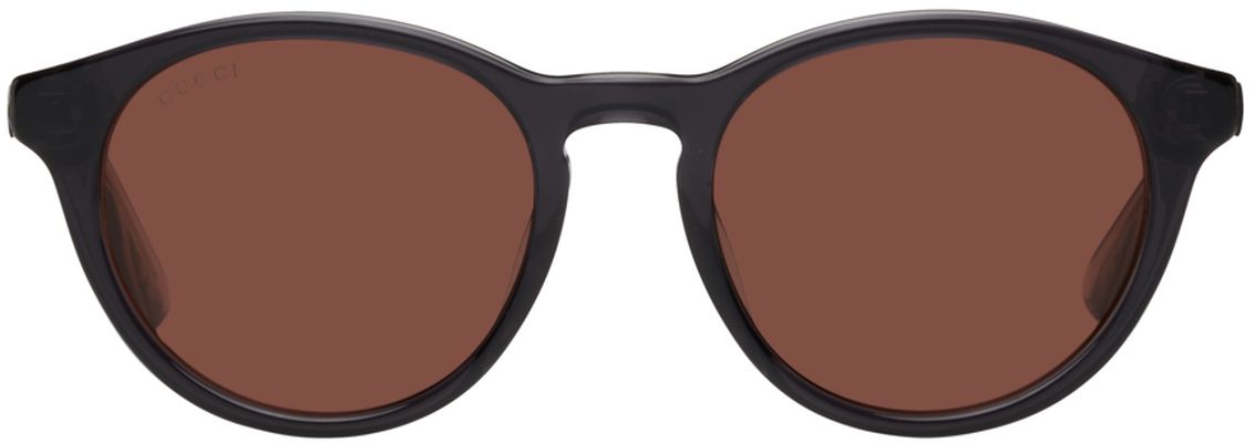 Gucci Grey Round Sunglasses