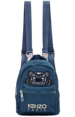 Kenzo Blue Mini Kampus Tiger Backpack