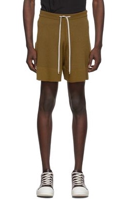 Rick Owens Green Cashmere Shorts