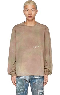 Doublet Green Vegetable Dyed Long Sleeve T-Shirt