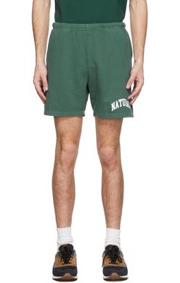 Museum of Peace & Quiet SSENSE Exclusive Green Natural Shorts