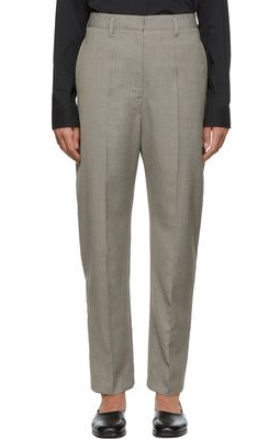 Lemaire Grey Wool Trousers