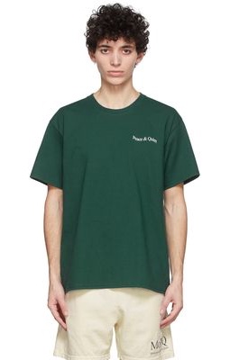 Museum of Peace & Quiet Green Wordmark T-Shirt