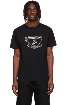 Maison Kitsuné Black Café Kitsuné Cup T-Shirt