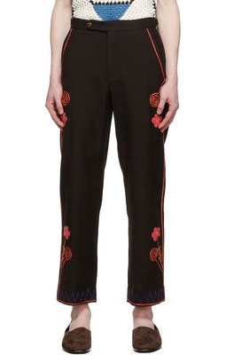 Bode Black Rancher Trousers