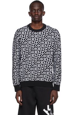 Kenzo Black Monogram Sweater