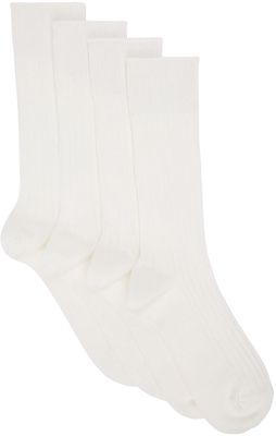 Lady White Co. White Organic Cotton Socks