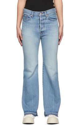 Doublet Blue Recycled Flared Jeans