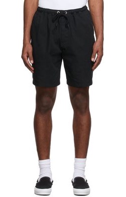 Noah Black Cargo Shorts