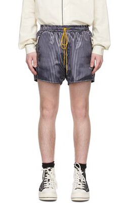 Rhude SSENSE Exclusive Grey Polyester Shorts